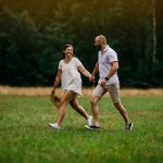 sesja narzeczeńska park