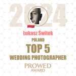 Łukasz Świtek w 2024 został 5 najlepszym fotografem ślubnym w Polsce i 37 na świecie
